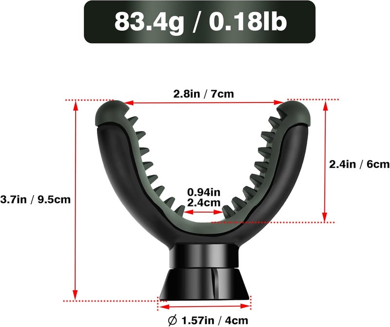 Manbily U-Shaped Yoke Shooting Mount Rest Stick Head, 360° Rotation, 3/8 inch & 1/4 inch Screw Thread for Hunting, Tripods, Bipods, Monopods (U-1) - Image 5